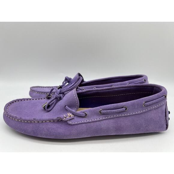 Soldini Women’s Suede Slippers Lilac Made in Italy EUR 41/US 10 New - Picture 2 of 12